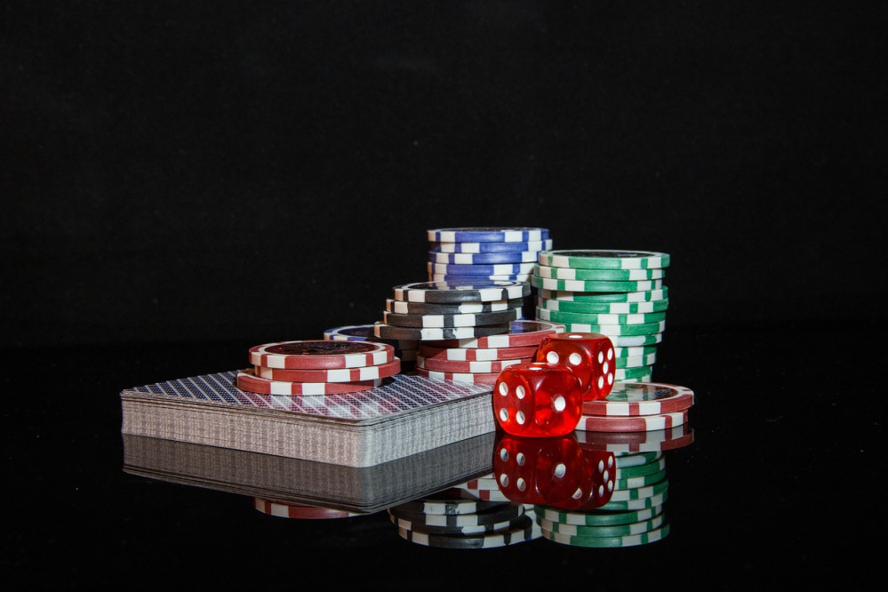 poker chips stack