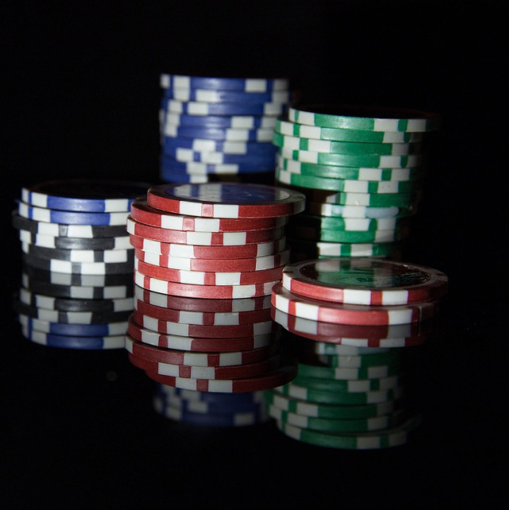 poker chips stack